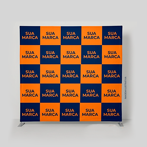 Backdrop personalizado com logo