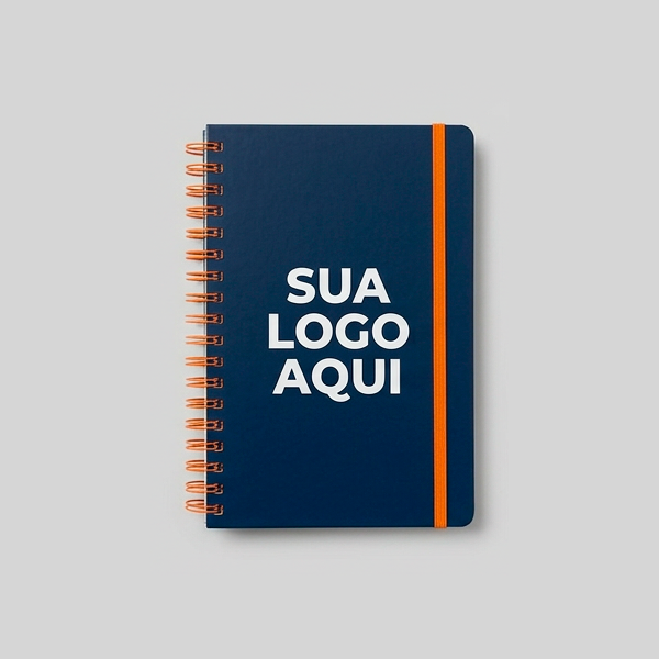 Caderno personalizado com logo