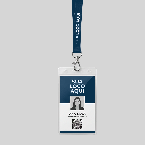 Crachá personalizado com logo