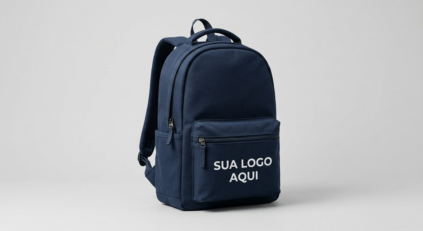 Mochila personalizada com logo